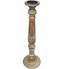 Candles Topfurnishing Rustic Antique Carved Pillar Candle