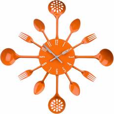 Orange Clocks Premier Housewares Maison Metal Wall Clock