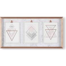 Art for the Home Marble Geo Trio Prints Framed Art