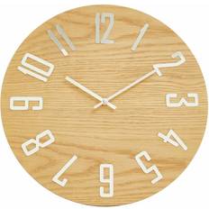 Interior Details Premier Housewares Interiors Vitus Natural Finish Wall Clock