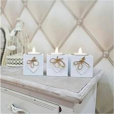 Pack Of 3 Love Heart Box Shabby Chic
