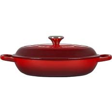 Plats à gratin peu profonds Le Creuset Cerise Signature Cast Iron Round 3.2 L 30 cm