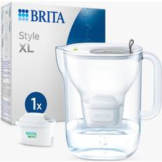 Plastique Pichets Brita Bouteille Et Carafe Filtrante Style XL Grise (3,6L) Inclus 1 Cartouche Filtrante Pichet