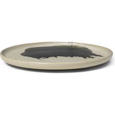 Rond Plats de service Ferm Living Omhu Centrepiece Medium 36 cm Blanc Cassé - Off-white/Charcoal Plat de service