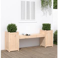 VidaXL Panche Contenitore vidaXL Panchina Con Fioriera 180x36x63 cm Legno Massello Di Pino Panca Contenitore