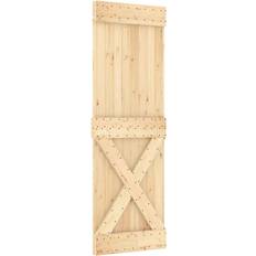 Venstre Inderdøre vidaXL massivt fyrretræ Inderdør (160x210cm)