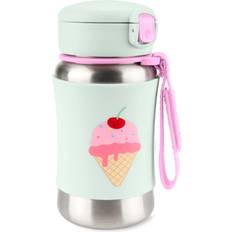 Skip Hop Spark Style Stainless Steel Straw Bottle 350ml Ice Cream