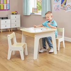 White Furniture Set Kid's Room Liberty House Toys Kids 3 in 1 Storage and Chair Set Pine