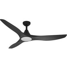 Eglo Portsea Ventilator M/Lys Sort
