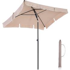 Rectangular Garden Parasol Brown
