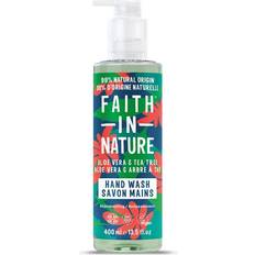 Faith in Nature Handwaschlotion Aloe Vera Teebaum-Extrakt, Verjüngend, Frei Tierversuchen, Ohne SLS 400ml