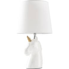 Lighting MiniSun Valuelights Gloss Ceramic Unicorn Table Lamp