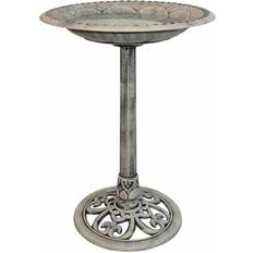 Stone Effect Free Standing Wild Bird Bath Garden Feeder