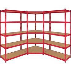 Red Shelving Systems Monster Racking Z-Rax 90cm Bundle Shelving System