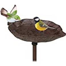 Ornamenti da giardino Relaxdays Abbeveratoio In Ghisa Da Piantare Nel Terreno H 1 m Marrone