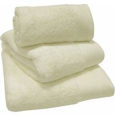 Solid Colours Bath Towels Rapport Luxury Egyptian Cotton Cream Bath Towel White