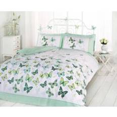 ART Butterfly Flutter Double Duvet Cover Green