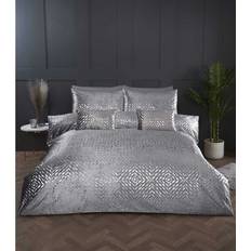 Rapport Bellagio Embellished Double Duvet Cover Grey