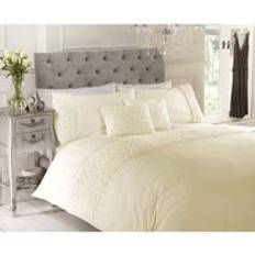 Rapport Limoges Raised Roses Floral Duvet Cover Pink, White, Beige