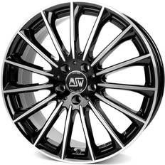 19" - 5/108 Bilfelger MSW 30 Gloss Black Full Polished 7.5x19 5/108 ET45 B73.1