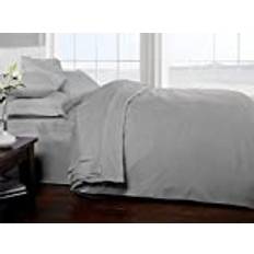 Egyptian Cotton Bed Linen Rapport Brighton Hill Egyptian Duvet Cover Silver