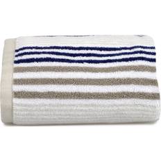 Linen Towels Allure Merlin Stripe Hand Bath Towel Blue