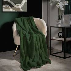 Textiles Brentfords Teddy Fleece Large Blankets Green