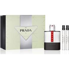 Prada Herre Gaveesker Prada Luna Rossa Carbon EdT 100ml + EdT 2x10ml