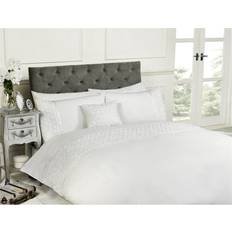 Hemtextil Rapport Limoges Raised Roses Floral Duvet Cover White
