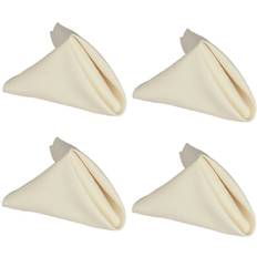 Gr8 Home Set Of 4 Cream Cloth Napkin White