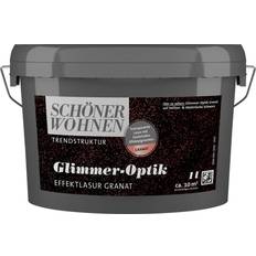 Malerfarbe Schöner Wohnen Glimmer-optik effektlasur granat Rot