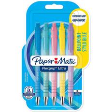 Flexgrip Ultra Ballpoint Pens Pastel Barrels 1.0mm 5-pack