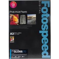 Papeles para plotter Fotospeed pigment friendly 270gsm gloss photo paper. a3