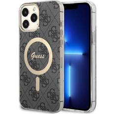 Guess iPhone 13 Pro Max Skal 4G Pattern MagSafe Svart