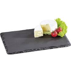 Schwarz Servierplatten Kesper Schiefer 30x20x0,6cm 5 Servierplatte