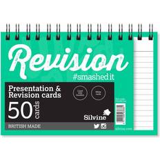 Silvine Twin Wire Spiral Bound Revision Cards