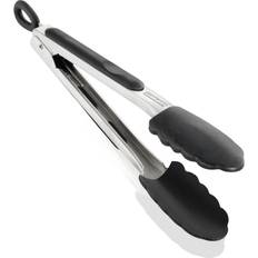 Lave-vaisselle Sécurisé Pinces de cuisine Leifheit Proline Barbecue Inox/Silicone Argent/Noir 23 cm Pince de cuisine