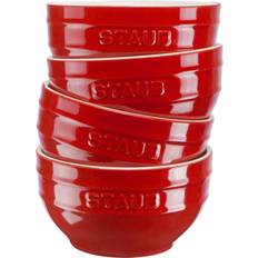 Staub Services Staub Ceramique Bols 4-pcs - Cherry Saladier 4pcs