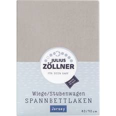 Gris Sábanas Julius Zöllner Sabana Bajera De Jersey Taupe 40 x 90 cm