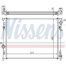 92 mm CPU vandkølere Nissens 61014a wasserkühler motorkühler