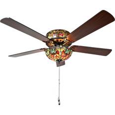 Red Ceiling Fans River of Goods Halston 52"