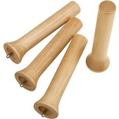 Kitchen Cabinets Rev-A-Shelf 4DPS PEG 4 Press Fit Maple Wood Pegs - Clear Coat Finish