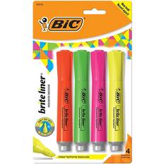 Bic 4 color pen Bic Brite Liner Tank Highlighter Chisel Tip 4-pack