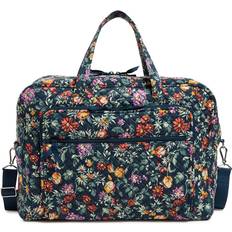 Vera Bradley Cotton Grand Weekender Travel Bag, Fresh-Cut Floral Green