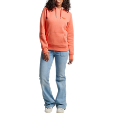 Superdry Vintage Logo Embroidery Hoodie - Coral