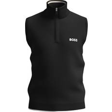 HUGO BOSS Herr Västar HUGO BOSS Stickad tröja för män, Black1