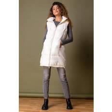 Padded - Women Vests Roman Padded Longline Hooded Gilet