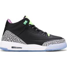 Nike Air Jordan 3 Retro SE GS - Black/White/Electric Green/Violet Shock/Green Glow