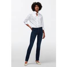 7 For All Mankind Kimmie Straight Bair Eco Jeans - Mörkblå
