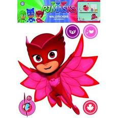 Pyjamahelden Spielzeuge PJ Masks Owlette A3-Aufkleber Rot/Bunt/Rosa